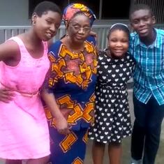 Mummy, Obinna, Chiamaka & Nonye in Festac