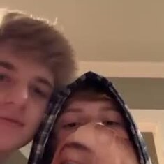 wyatt was skiing and owen would send videos w/ this mask saying he’d be my bf until wy was back 